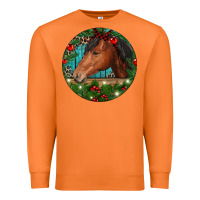 Carrot Western Horse Christmas Premium Sweatshirt - RanaPortraitStore