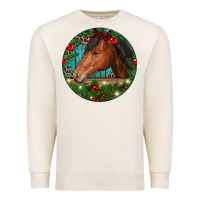 Sandshell Western Horse Christmas Premium Sweatshirt - RanaPortraitStore
