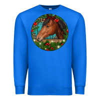 True Royal Western Horse Christmas Premium Sweatshirt - RanaPortraitStore