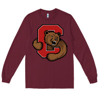 Burgundy cornell big red Long Sleeve Tee - artisFamous