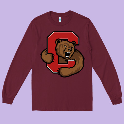 Cornell Big Red Long Sleeve Tee Designed By Artisfamous
