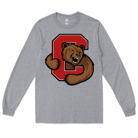 Heather Grey cornell big red Long Sleeve Tee - artisFamous