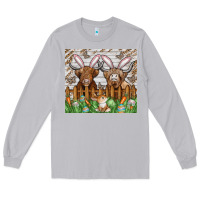 Moon Dust easter cow Long Sleeve Tee - CowhideDigitalArt