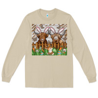 Mushroom easter cow Long Sleeve Tee - CowhideDigitalArt