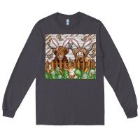 Smoke easter cow Long Sleeve Tee - CowhideDigitalArt