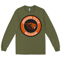 Army Green Oregon College Gift Long Sleeve Tee - artisFamous