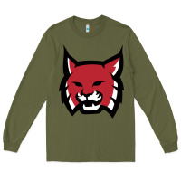 Army Green Rhodes College Athletic Long Sleeve Tee - artisFamous