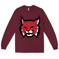 Burgundy Rhodes College Athletic Long Sleeve Tee - artisFamous