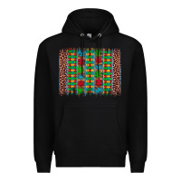Black autism awareness leopard puzzle brush stroke Premium Hoodie - Artiststas