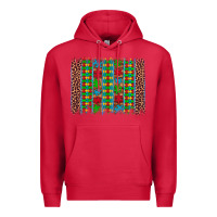 Cardinal autism awareness leopard puzzle brush stroke Premium Hoodie - Artiststas