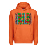 Carrot autism awareness leopard puzzle brush stroke Premium Hoodie - Artiststas