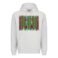 Dove Grey autism awareness leopard puzzle brush stroke Premium Hoodie - Artiststas