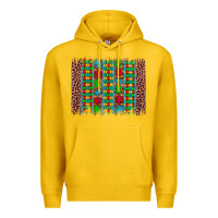 Lemon autism awareness leopard puzzle brush stroke Premium Hoodie - Artiststas