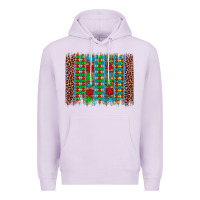 Lilac autism awareness leopard puzzle brush stroke Premium Hoodie - Artiststas