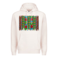 Pale Pink autism awareness leopard puzzle brush stroke Premium Hoodie - Artiststas