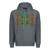 Rock autism awareness leopard puzzle brush stroke Premium Hoodie - Artiststas