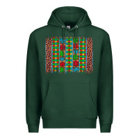 Sports Green autism awareness leopard puzzle brush stroke Premium Hoodie - Artiststas