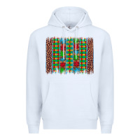 White autism awareness leopard puzzle brush stroke Premium Hoodie - Artiststas