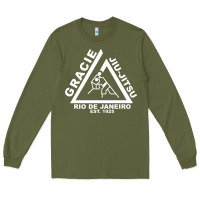 Army Green gracie jiu jitsu  2 Long Sleeve Tee - artisFamous