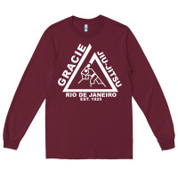 Burgundy gracie jiu jitsu  2 Long Sleeve Tee - artisFamous