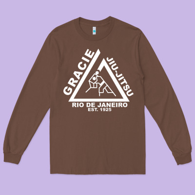Gracie Jiu Jitsu  2 Long Sleeve Tee Designed By Artisfamous