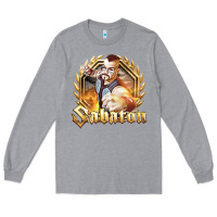 Heather Grey sabaton 2 Long Sleeve Tee - artisFamous