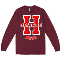 Burgundy howard 1867 university Long Sleeve Tee - artisFamous