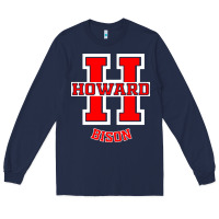 Navy howard 1867 university Long Sleeve Tee - artisFamous