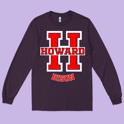 Howard 1867 University Long Sleeve Tee Designed By Artisfamous