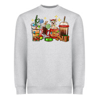 Christmas Coffee Cups With Chihuahua Heavyweight Sweatshirt | Teevron
