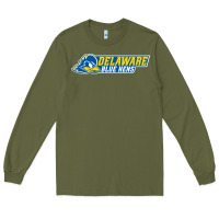 Army Green delaware fightin' blue hens Long Sleeve Tee - artisFamous