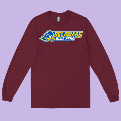 Delaware Fightin' Blue Hens Long Sleeve Tee Designed By Artisfamous