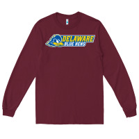 Burgundy delaware fightin' blue hens Long Sleeve Tee - artisFamous
