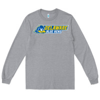 Heather Grey delaware fightin' blue hens Long Sleeve Tee - artisFamous