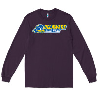 Plum delaware fightin' blue hens Long Sleeve Tee - artisFamous