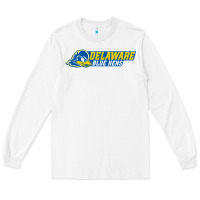 White delaware fightin' blue hens Long Sleeve Tee - artisFamous