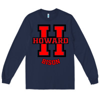 Navy howard 1867 university Long Sleeve Tee - artisFamous