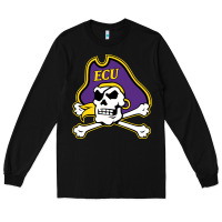 Black east carolina pirates Long Sleeve Tee - artisFamous