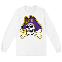 White east carolina pirates Long Sleeve Tee - artisFamous