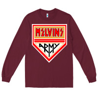 Burgundy melvins army Long Sleeve Tee - artisFamous