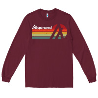 Burgundy algorand algo crypto Long Sleeve Tee - artisFamous