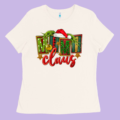 Christmas Mimi Claus Ladies Tee Designed By Fadigitalartstudio