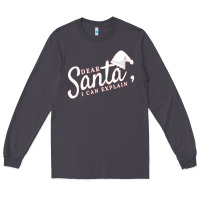 Smoke Dear Santa I Can Explain Long Sleeve Tee - artisFamous