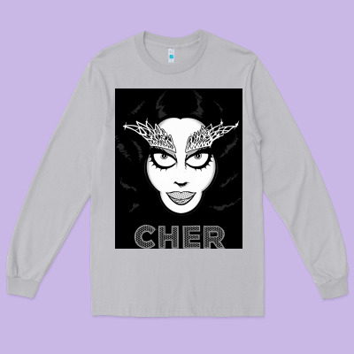 Cher Long Sleeve Tee Designed By Artisfamous