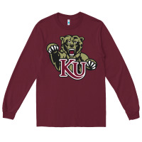 Burgundy kutztown golden bears Long Sleeve Tee - artisFamous
