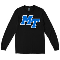 Black middle tennessee mt logomark Long Sleeve Tee - artisFamous