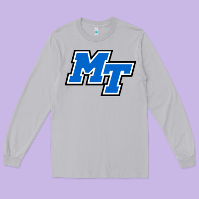 Middle Tennessee Mt Logomark Long Sleeve Tee Designed By Artisfamous