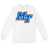 White middle tennessee mt logomark Long Sleeve Tee - artisFamous