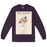 Plum pablo picasso   bouquet of peace Long Sleeve Tee - artisFamous