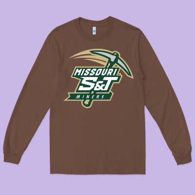 Missouri S&t Miners Long Sleeve Tee Designed By Artisfamous